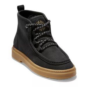 COLE HAAN Summit Chukka Bootie Boots Size 8.5 Black Leather Comfort NEW $150